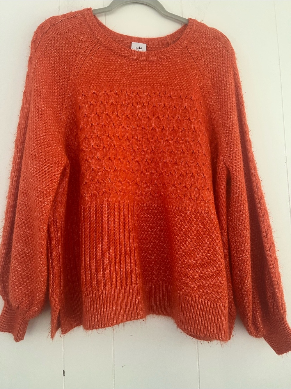 CAbi Harvest Crew Neck Pullover Sweater #4038 Chunky Size Large - Picture 8 of 15